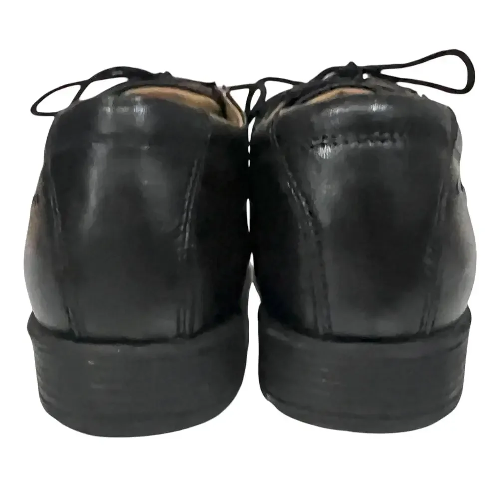 Clarks Tilden Walk Oxford Black Leather Size Mens 9.5M